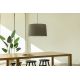 Pendule, Lustre suspendate - Lustra suspendata XL abajur textil 64cm WINDSOR negru, gri