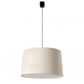 Pendule, Lustre suspendate - Lustra suspendata XL abajur in 64cm WINDSOR negru, alb