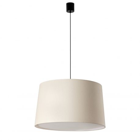 Pendule, Lustre suspendate - Lustra suspendata XL abajur in 64cm WINDSOR negru, alb