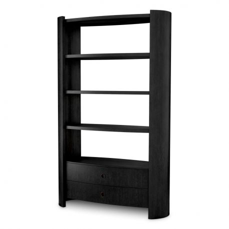 Biblioteci-Rafturi - Raft LUX Furnir Stejar Gri Carbune, Splendora