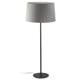 Lampa de podea abajur textil 64cm WINDSOR negru, gri