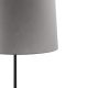 Lampadare - Lampa de podea abajur textil 64cm WINDSOR negru, gri