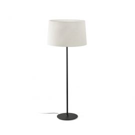 Lampa de podea abajur textil 64cm WINDSOR negru, alb