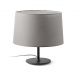 Lampa de masa abajur textil 48cm WINDSOR negru, gri