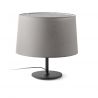 Lampa de masa abajur textil 48cm WINDSOR negru, gri