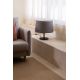 Veioze - Lampa de masa abajur textil 48cm WINDSOR negru, gri