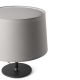 Veioze - Lampa de masa abajur textil 48cm WINDSOR negru, gri