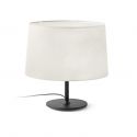 Lampa de masa abajur textil 48cm WINDSOR negru, alb