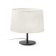 Lampa de masa abajur textil 48cm WINDSOR negru, alb