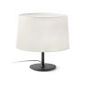 Lampa de masa abajur textil 48cm WINDSOR negru, alb