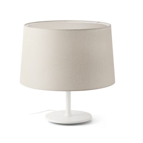Veioze - Lampa de masa abajur textil 48cm WINDSOR alb
