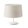 Lampa de masa abajur textil 48cm WINDSOR alb