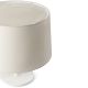Veioze - Lampa de masa abajur textil 48cm WINDSOR alb