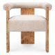 Scaune - Scaun design LUX, Furnir Burl Mappa, Maro, Percy