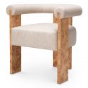 Scaun design LUX, Furnir Burl Mappa, Maro, Percy