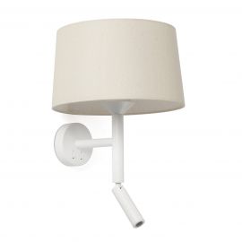 Aplice, corpuri de iluminat pentru pereti - Aplica de perete cu reader LED WINDSOR alb