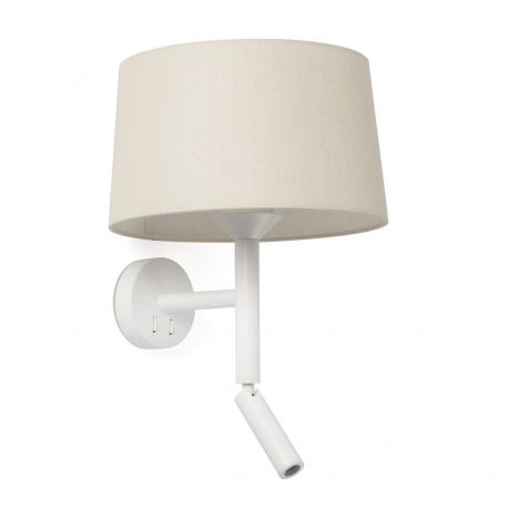 Aplice, corpuri de iluminat pentru pereti - Aplica de perete cu reader LED WINDSOR alb