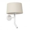 Aplica de perete cu reader LED WINDSOR alb