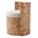 Scaune - Scaun design LUX, Furnir Burl Mappa, Maro, Arcadia