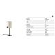 Veioze - Veioza/Lampa de masa design modern NILA