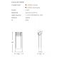 Stalpi - Stalp exterior IP65 FRAME 60cm 4000K gri inchis