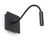Aplica minimalista cu reader LED directionabil MOOD negru