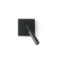 Aplice, corpuri de iluminat pentru pereti - Aplica minimalista cu reader LED directionabil MOOD negru