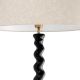 Lampadare - Lampa de podea LUX, Lemn, Tesatura, Negru, Massimo