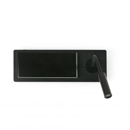 Aplice, corpuri de iluminat pentru pereti - Aplica LED ambientala cu reader LED MOOD negru