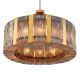Candelabre, Lustre - Candelabru LUX, Otel Alama Vintage, Sticla Fumurie, Elysian