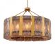 Candelabru LUX, Otel Alama Vintage, Sticla Fumurie, Elysian