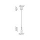 Pendule, Lustre suspendate - Pendul LED stil minimalist NINA auriu