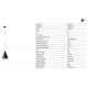 Pendule, Lustre suspendate - Pendul LED stil minimalist ANNA negru
