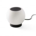 Veioza LED stil minimalist MOY negru, opal