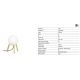 Veioze - Lampa de masa stil minimalist MINE PC alba