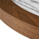 Mese dining - Masa rotunda LUX, Marmura, Furnir Nuc, Presedio 120cm