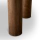 Mese dining - Masa rotunda LUX, Marmura, Furnir Nuc, Presedio 120cm