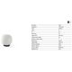 Veioze - Veioza/Lampa de masa stil minimalist AMELIA negru, alb