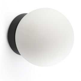 Iluminat pentru baie - Aplica LED pentru baie IP44 PING D-10cm negru, alb