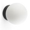 Aplica LED pentru baie IP44 PING D-10cm negru, alb