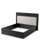 Paturi - Pat dublu design LUX Dimitrios 180x210cm, gri carbune