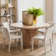 Mese dining - Masa rotunda LUX, Furnir Burl Mappa, Kingsgrove 150cm
