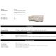 Canapele - Canapea design LUX Kelly XS, Kempton beige