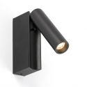 Aplica cu reader LED directionabil stil minimalist CRONOS negru
