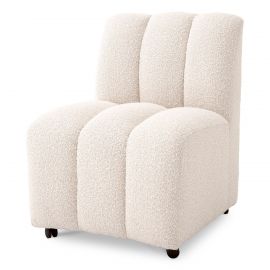 Scaun design LUX Kelly, Boucle cream