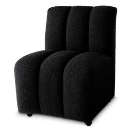 Scaun design LUX Kelly, Boucle negru