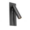 Aplica cu reader LED directionabil stil minimalist GABO negru