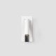Aplice, corpuri de iluminat pentru pereti - Aplica cu reader LED directionabil stil minimalist GABO USB C alb