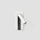 Aplice, corpuri de iluminat pentru pereti - Aplica cu reader LED directionabil stil minimalist GABO USB C alb