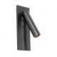Aplice, corpuri de iluminat pentru pereti - Aplica cu reader LED directionabil stil minimalist GABO USB C negru